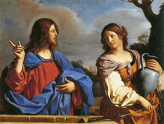 "Christ and the Woman of Samaria," by Guercino.?w=200&h=150