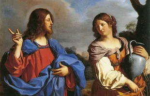 "Christ and the Woman of Samaria," by Guercino. Public domain