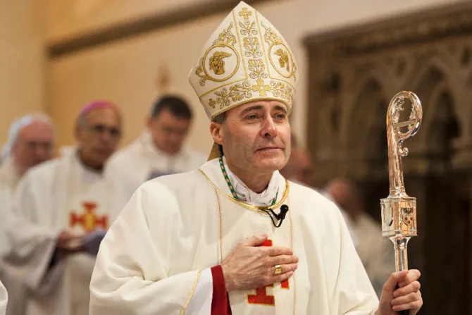 Bishop Mark Davies of Shrewsbury, England, pictured on April 4, 2012