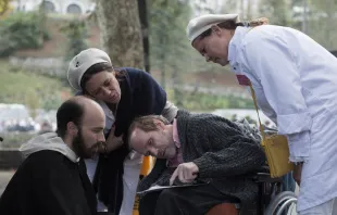 The documentary "Lourdes," showing in theaters on Feb. 8 and 9, follows the experiences of sick and disabled pilgrims who often seek consolation rather than cures. Bosco Films