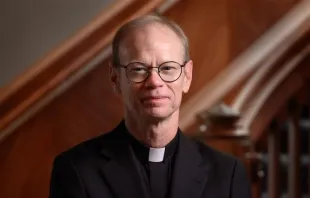 Notre Dame President-elect Father Robert Dowd succeeds Father John I. Jenkins, who is stepping down after 19 years. Credit: Matt Cashore, University of Notre Dame