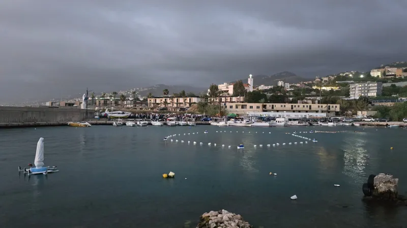 Beacon of faith: Lebanese town builds giant floating rosary at sea