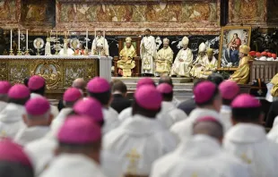 The second week of the Synod on Synodality assembly began Monday, Oct. 9, 2023, with a Greek-Byzantine Divine Liturgy offered in St. Peter’s Basilica for all Synod delegates. Credit: Vatican Media