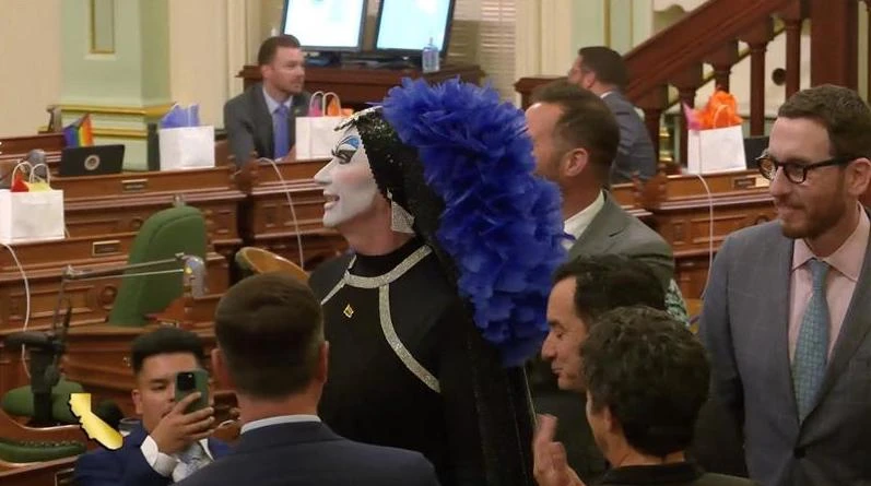 California legislators honored "Sister Roma" of the anti-Catholic activist group "Sisters of Perpetual Indulgence" at the state capitol Monday, June 5, 2023.?w=200&h=150