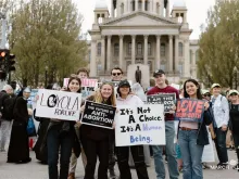 Pro-lifers participate in the Illinois March for Life in Springfield, April 17, 2024.