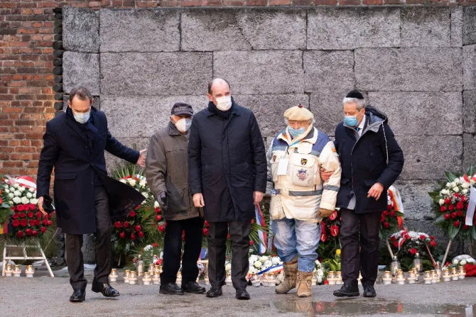 Religious leaders mark the 77th anniversary of the liberation of Auschwitz-Birkenau at the death camp, Jan. 27, 2022