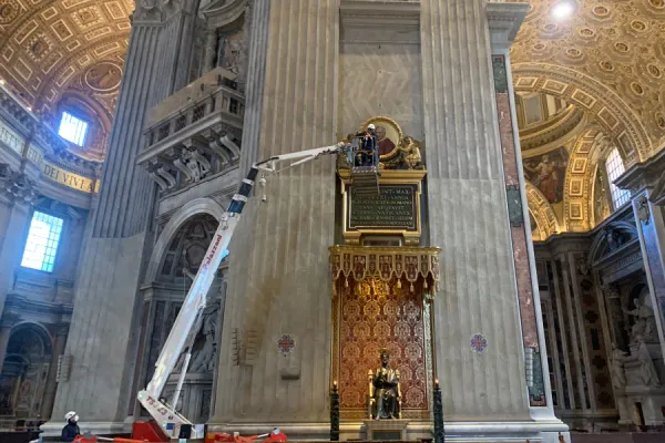 St Peter's Basilica on March 22, 2021, the day private Mass restrictions came into force / Courtney Mares