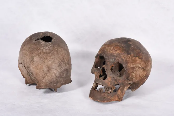 Skulls identified as those of the Welsh Catholic martyrs Philip Evans and John Lloyd