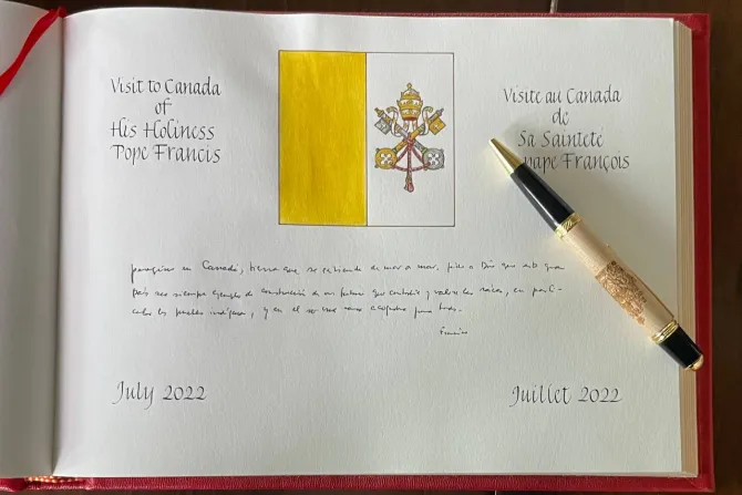 Pope Francis book signature