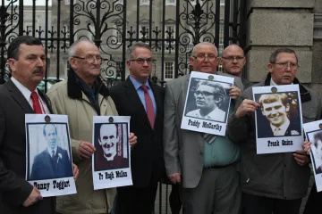 Relatives of those killed during the Ballymurphy massacre demonstrate in Dublin, Ireland, Jan. 30, 2014. Credit: Sinn Féin via Flickr (CC BY 2.0)