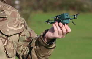 The Uavtek Nano Drone bug used by the British Army. Uavtek via Wikimedia (CC BY-SA 4.0).