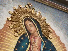 Mosaic of Our Lady of Guadalupe inside Christ Cathedral in Orange, California