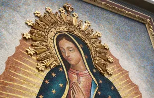 Mosaic of Our Lady of Guadalupe inside Christ Cathedral in Orange, California Kate Veik/CNA