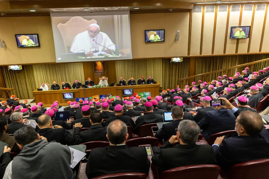 The opening of the Amazon synod at the Vatican's Synod Hall,  Oct. 7, 2019.?w=200&h=150