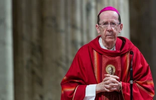 Bishop Thomas Olmsted of Phoenix celebrates Mass with members of the U.S. Conference of Catholic Bishops' Region XIII at the Basilica of St. Paul Outside the Walls on Feb. 12, 2020, during their ad limina visit Daniel Ibanez/CNA