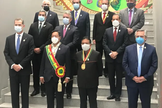 The inauguration of Luis Arce as president of Bolivia in La Paz, Nov. 8, 2020.