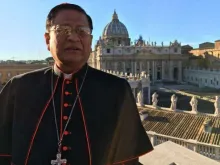 Charles Maung Bo pictured during a visit to Rome in 2017.