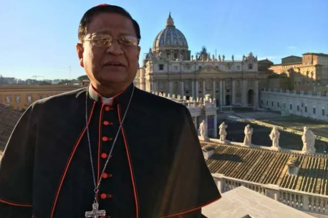 Cardinal Bo in Rome in 2017