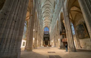 The nave of Saint-Ouen Abbey in Rouen, Normandy, France. Jorge Láscar via Wikimedia (CC BY 2.0).