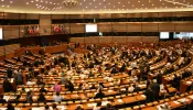 A plenary session of the European Parliament in Brussels, Belgium.
