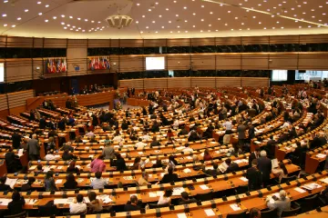 A plenary session of the European Parliament in Brussels, Belgium