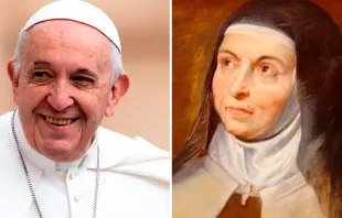 Pope Francis and St. Teresa of Avila Public domain/ACI Prensa.