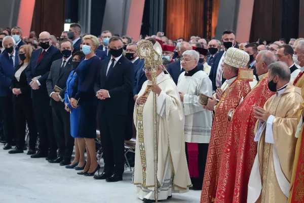 Poland’s President Andrzej Duda attends the beatification ceremony. Archdiocese of Warsaw/Polish Bishops’ Conference/G. Gałązka.