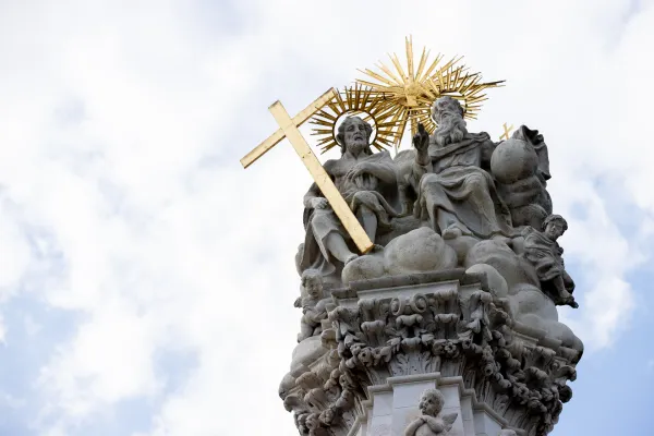 A statue of the Holy Trinity in Budapest, Hungary.  Daniel Ibanez/ANC
