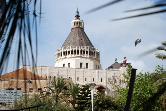 The Basilica of the Annunciation in Nazareth, northern Israel.
