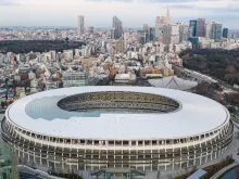 Japan National Stadium in Tokyo, the main stadium of the 2020 Summer Olympics.