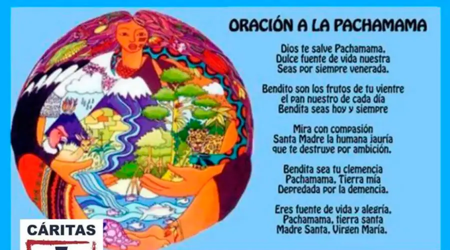 The Prayer to Pachamama posted by Caritas Venado Tuerto.