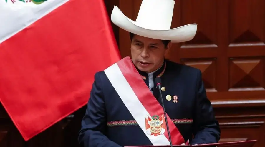 Pedro Castillo, who was inaugurated as president of Peru July 28, 2021. Credit: ANDINA/Prensa Presidencia.