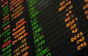 Phillippine stock market board Katrina.Tuliao via Wikimedia (CC BY 2.0).