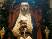 A statue of St. Margaret of Castello at St. Patrick Church in Columbus, Ohio.