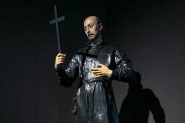 A 17th-century statue of St. Ignatius of Loyola by Juan Martínez Montañés