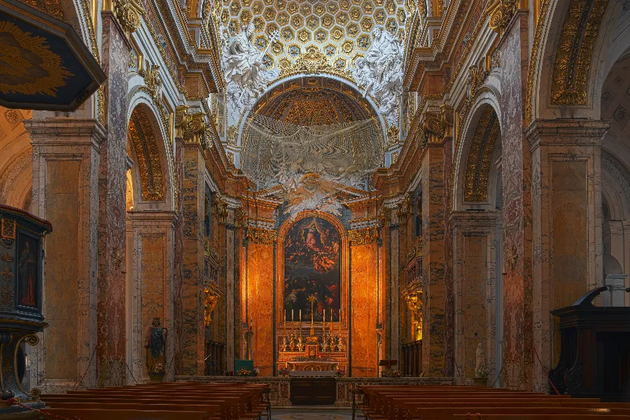 The interior of the Church of St. Louis of the French (San Luigi dei Francesi) in Rome, Italy?w=200&h=150