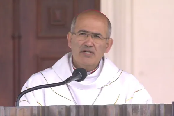 Cardinal José Tolentino de Mendonça preaches at Mass in Fatima, Portugal, May 13, 2021. / Screenshot: Fatima shrine’s live stream.