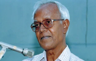 Fr. Stan Swamy, S.J., pictured in 2010. Khetfield59 via Wikimedia (CC BY-SA 4.0).