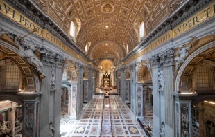 An empty St. Peter's Basilica Vatican Media