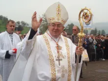 Cardinal Vinko Puljić in Marija Bistrica, Croatia, in 2012.