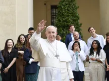 Pope Francis’ general audience in the San Damaso Courtyard of the Apostolic Palace, June 9, 2021.