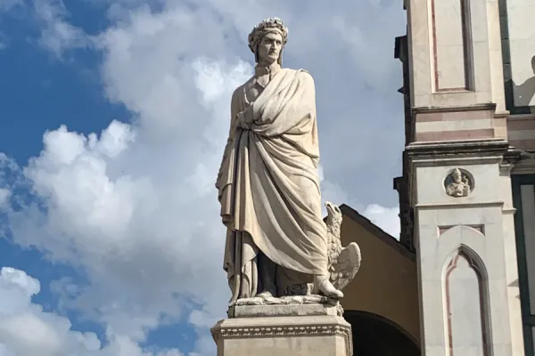 A statue of Dante Alighieri in Florence, Italy. Courtney Mares.
