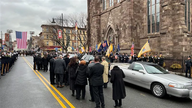 The funeral of Passaic County Sheriff Richard Berdnik on Jan. 31, 2024, outside the Cathedral of St. John the Baptist in the Diocese of Paterson, New Jersey.?w=200&h=150