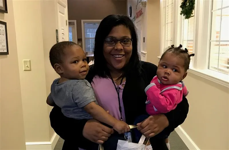 Ashley Banks and her son Jakori (left) and Janyla (right) at MiraVia on Dec. 12, 2019.?w=200&h=150