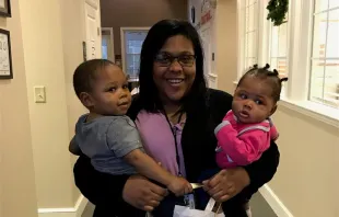 Ashley Banks and her son Jakori (left) and Janyla (right) at MiraVia on Dec. 12, 2019. Courtesy of MiraVia