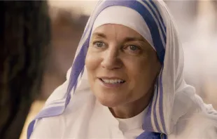Jacqueline Fritschi-Cornaz as Mother Teresa of Calcutta in the new film "Mother Teresa and Me." Photo credit: Curry Western Movies