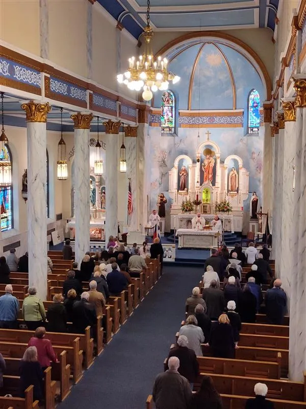 The Mass of the solemnity of St. Joseph at St. Joseph's Parish in Bethlehem, Pennsylvania. Credit: Susan Vitez