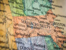 Map of Massachusetts.