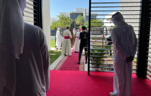 Archbishop Edgar Peña Parra inaugurated an apostolic nunciature in Abu Dhabi, UAE on Feb. 4, 2022. Photos courtesy of the Apostolic Vicariate of Southern Arabia.