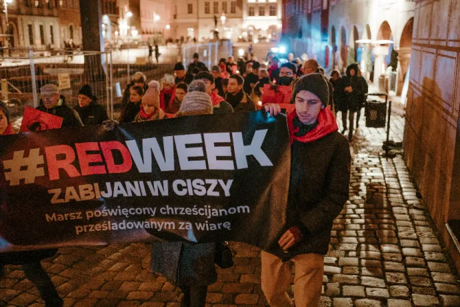 Red Week 2021 is marked in Poznań, Poland.